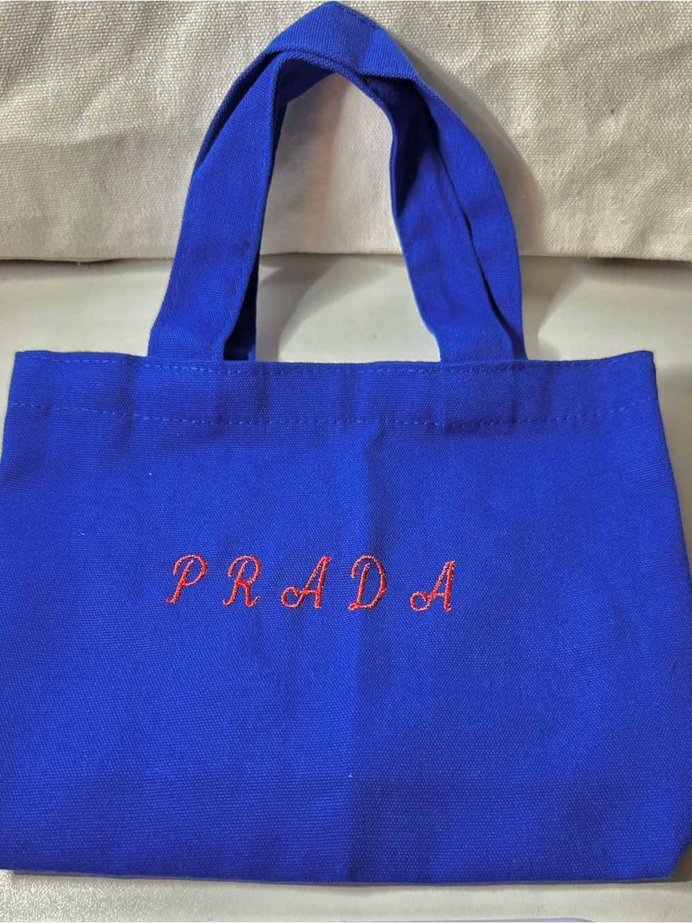 Fashion  Canvas Mini Tote Bag in Royal Blue